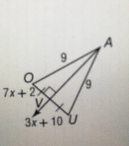 Find the measure of VU
Can someone help me??
I need to show the work