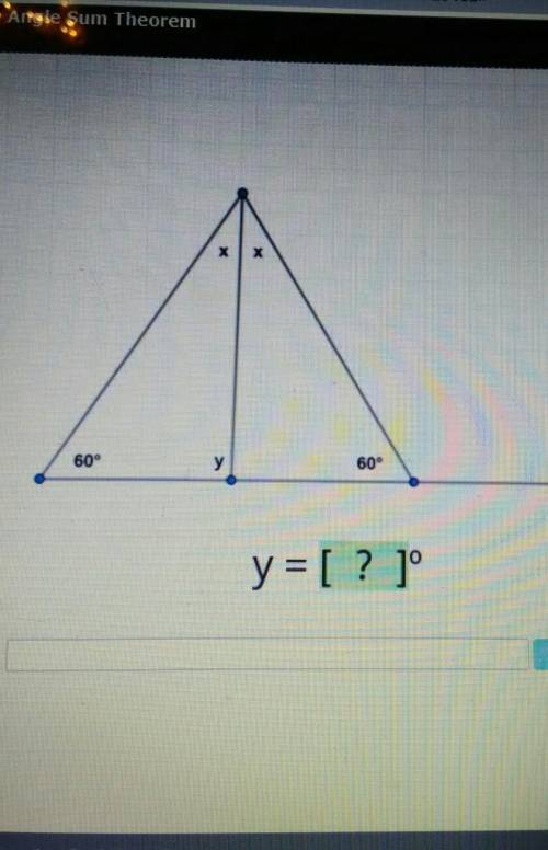 60° 60° y=? (geometry)​