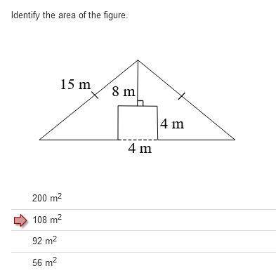 Composite figures. PLEASE help me identify the area of the figure. Thank you!