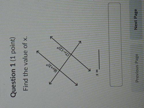 Find the value of x if you solve one please say the question number and you dony have to show work