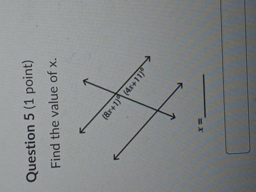 Find the value of x if you solve one please say the question number and you dony have to show work