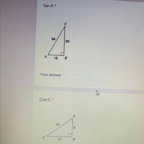 Find the value of each given trigonometric ratio to the nearest ten-thousandth?

These are the nex