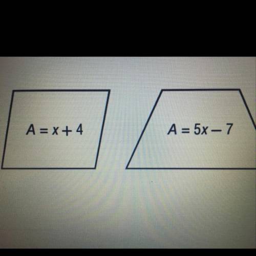 What is the difference in the areas of the polygons shown?