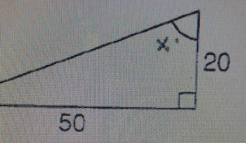 Find the value of x. Round your answer to the nearest whole degree. ​