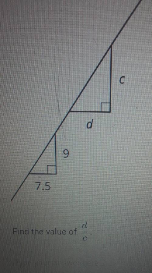 Find the value of d/с​