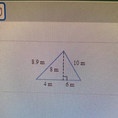 Find the area of the triangle. 
Area= 
(Simplify your answer)