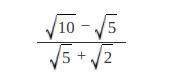 Hi can u please help solve this. something with conjugnates.