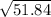 \sqrt{51.84}