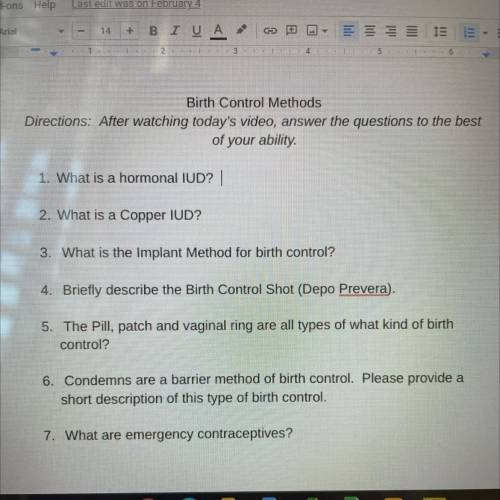 Birth Control Methods 
- What’s is a hormonal IUD?