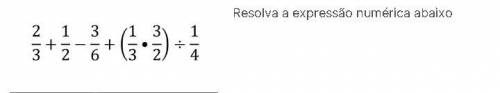 Resolva a expressão númerica abaixo