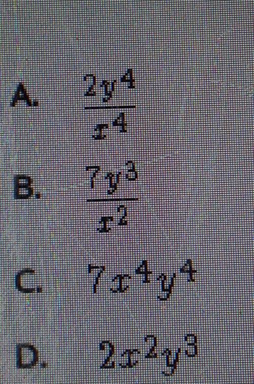 Which expression is equlvalent to the given expression? assume the denominator does not equal zero.