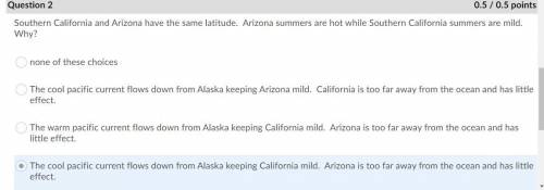 Southern California and Arizona have the same latitude. Arizona summers are hot while Southern Cali