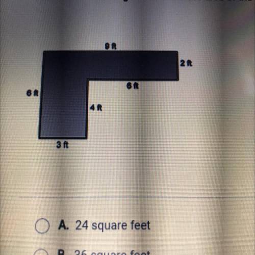 Gary is building a new L-shaped desk for his room. He wants to make sure it

is large enough to ho