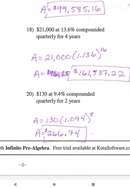 Find the final balance on $130 invested at an annual rate of 9.4% compounded

quarterly for 2 years