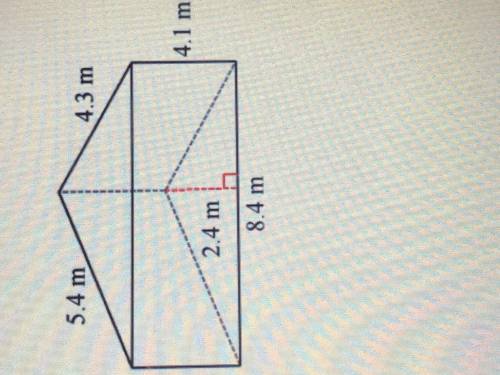 (help needed) What’s the total surface area of the triangular prism?