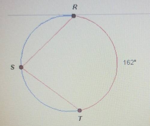 What is the measure of RST?A. 72°B. 324°C. 162°D. 81°​