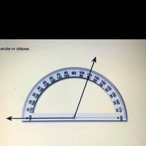 Estimate if this angle is acute or obtuse.