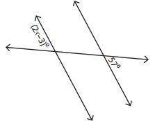 Solve for xxx in each of the figures below and mark the correct value.

​Assume that the lines are