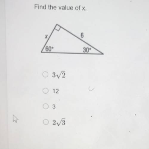 How do I find the value of x?