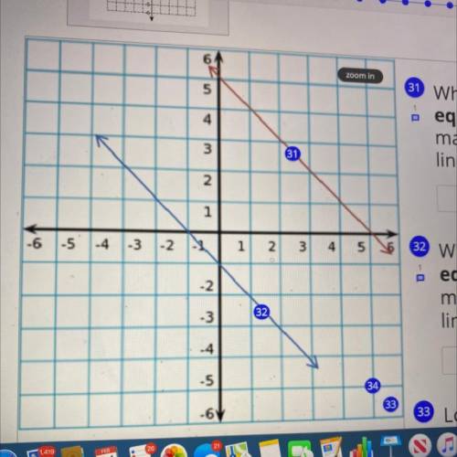 What is the linear equation that matches the red and blue line?