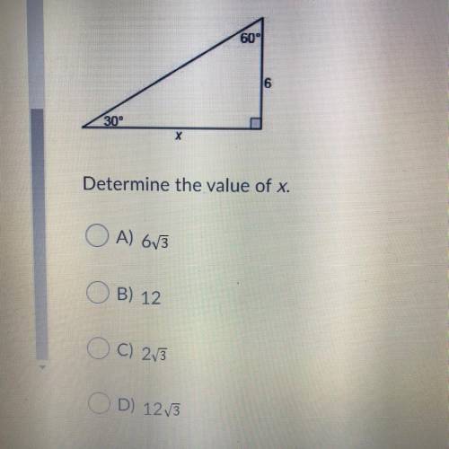 Pls help. 
Find the value of x .