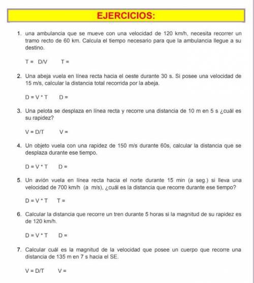 DEFINIR VELOCIDAD TIEMPO Y ESPACIO Y SUS RESPECTIVAS FORMULAS