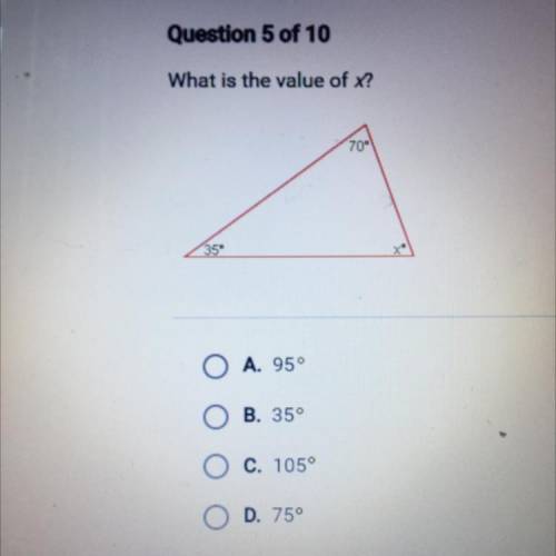 What is the value of x need help ASAP