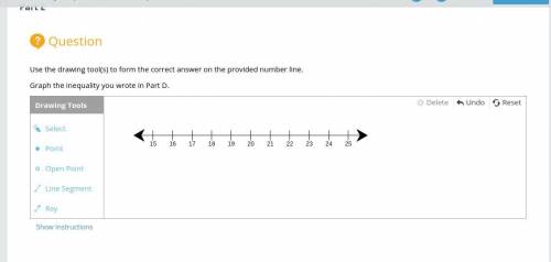 PLS HURRY Use the drawing tool(s) to form the correct answer on the provided number line. Grap