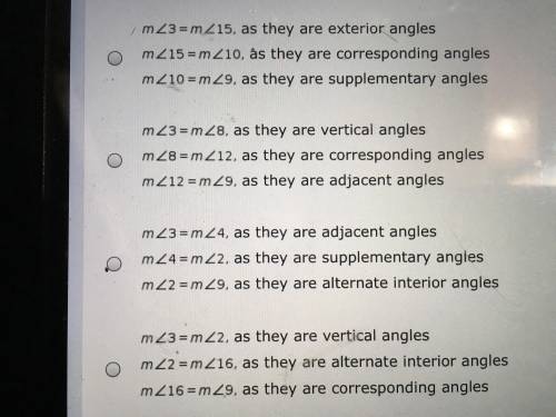 Plssss Help

In the figure below, line AD is parallel to line HJ and the