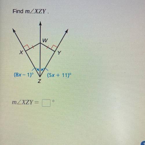 Find m∠XZY plss help