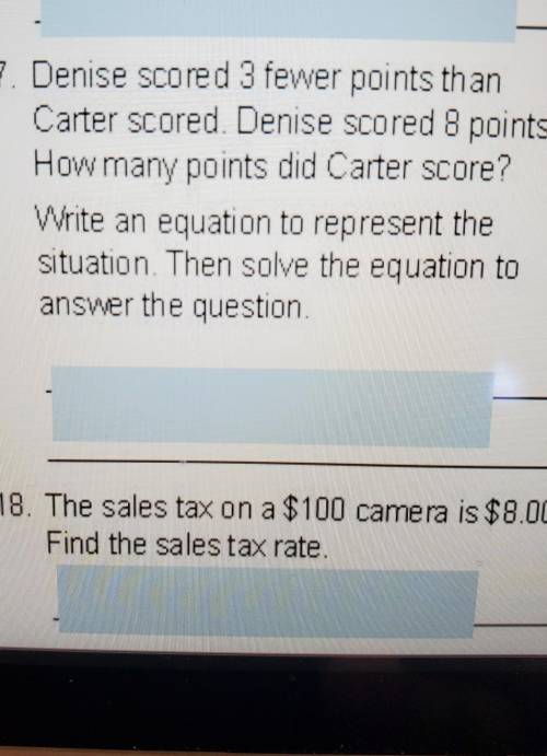 The sales tax on a $100 camera is $8 find the sales tax rate.​