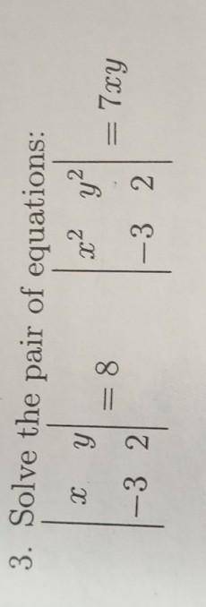 Solve the pair of equation​