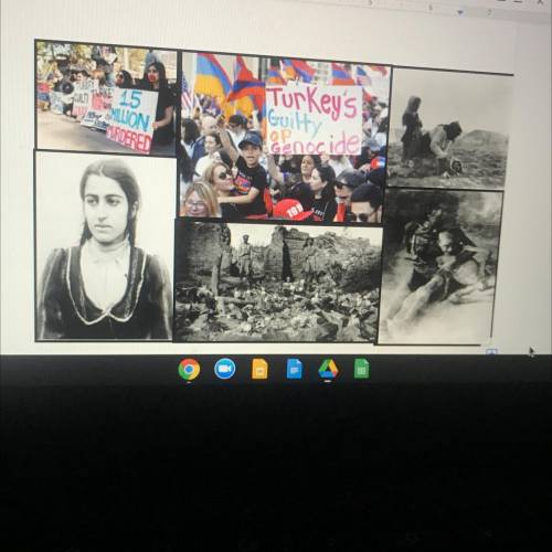 what statement should i write for the Armenian Genocide. and this picture collage. plzz i need big