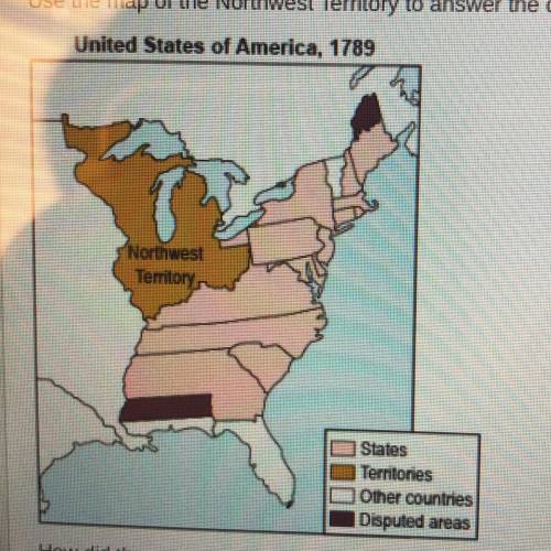 How did the precedent set by the administration and organization of this territory affect the Unite