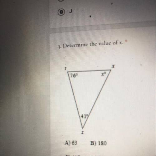 Detirme the value of x