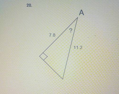 Calculate each value of angle A to the nearest degree. ​