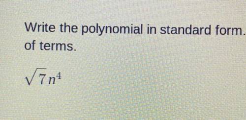 What is the polynomial in standard form?