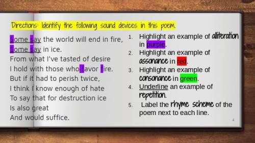 Identify the following sound devices in this poem.