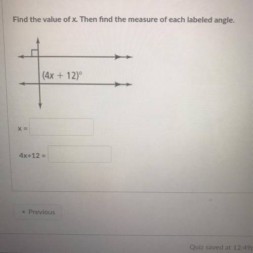 Please Help! Find the value of x. Then find the measures of each labeled angle.