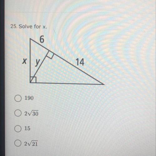Solve for x.
6
ху,
14
