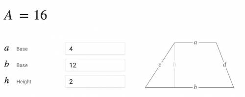 Find the area of the trapezoid