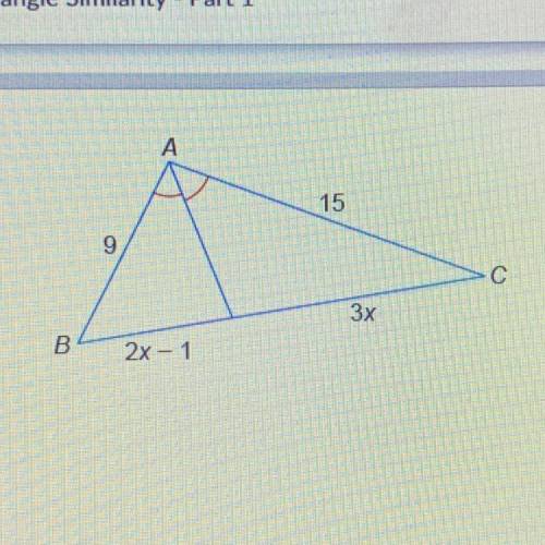 Help pls! what is the value of x?