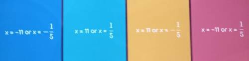 Solve using the Zero-Product Property(x - 11)(5x + 1) = 0Show your work or not.​