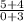 \frac{5+4}{0+3}