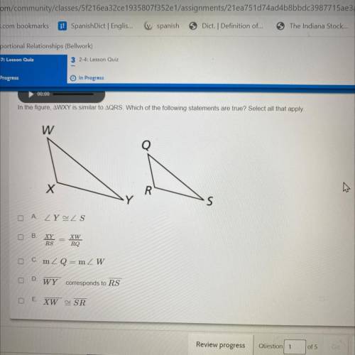 Which statements are true? PLEASE HELP