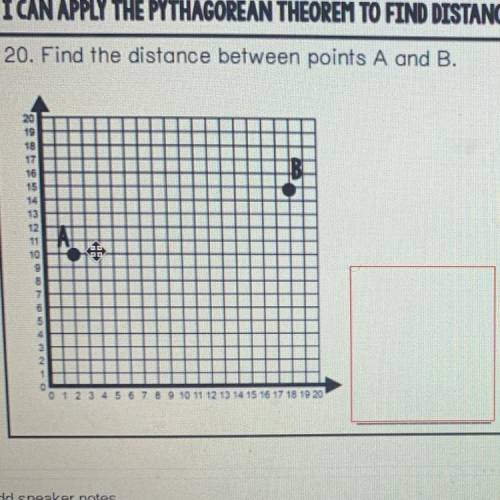 Find the distance between points A and B.