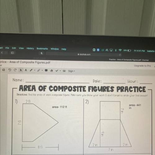 Area of composite figures worksheet amber tummihiab answer key