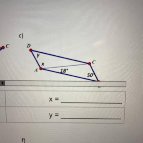 Please help

Given parallelogram ABCD determine the missing information 
Don’t answer with one ans