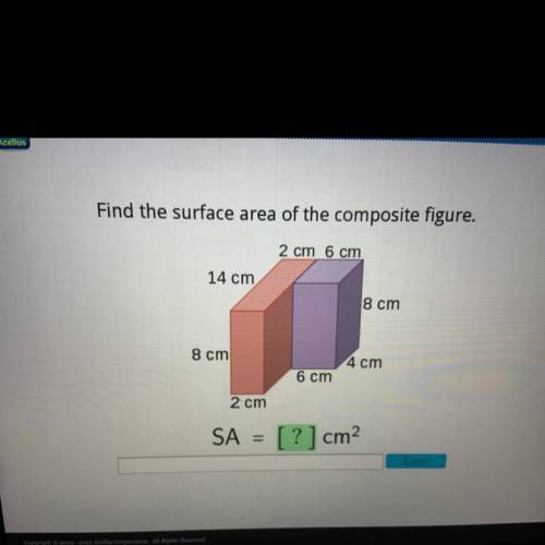 Find the surface area of the composite figure