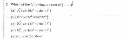 Find the root for (-1+i)^1/3​